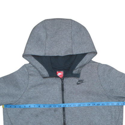 Mens UK Size XL Nike Grey Full Zip Hoodie