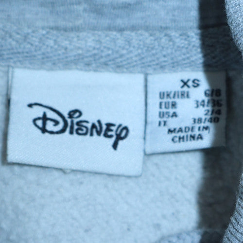 Womens UK Size XS Disney Grey Pullover Hoodie
