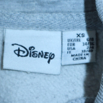 Womens UK Size XS Disney Grey Pullover Hoodie