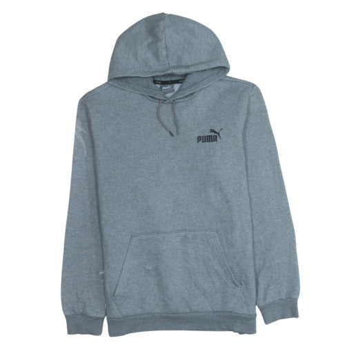 Mens UK Size M Puma Grey Pullover Hoodie