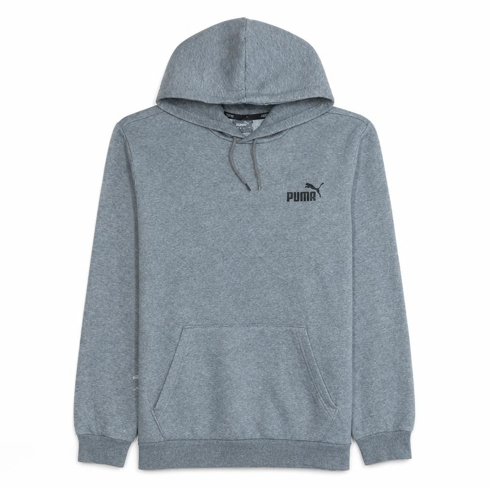 Mens UK Size M Puma Grey Pullover Hoodie