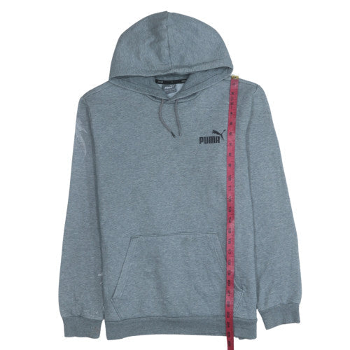 Mens UK Size M Puma Grey Pullover Hoodie