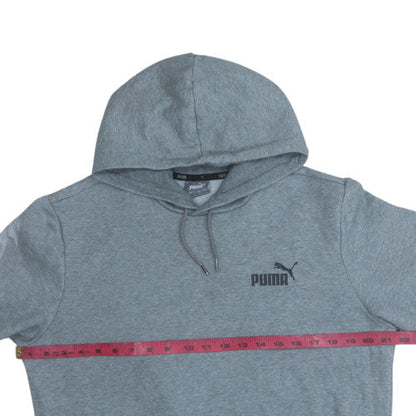 Mens UK Size M Puma Grey Pullover Hoodie