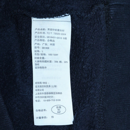 Mens UK Size L Hollister Blue Henley Hoodie