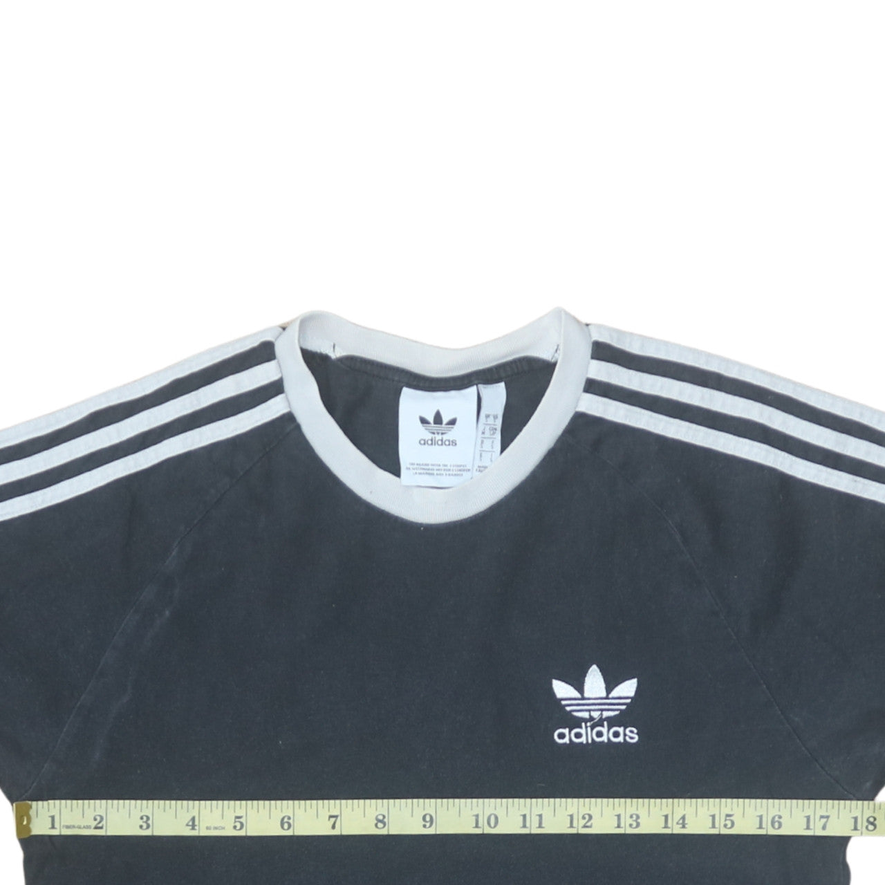 Adidas Men's Black Short Sleeve Crew Neck Retro Sports T-Shirt Size S