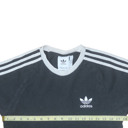 Adidas Men's Black Short Sleeve Crew Neck Retro Sports T-Shirt Size S
