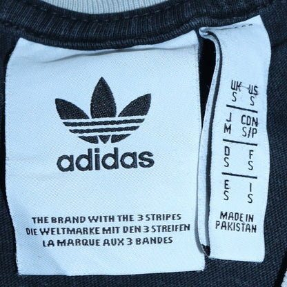 Adidas Men's Black Short Sleeve Crew Neck Retro Sports T-Shirt Size S