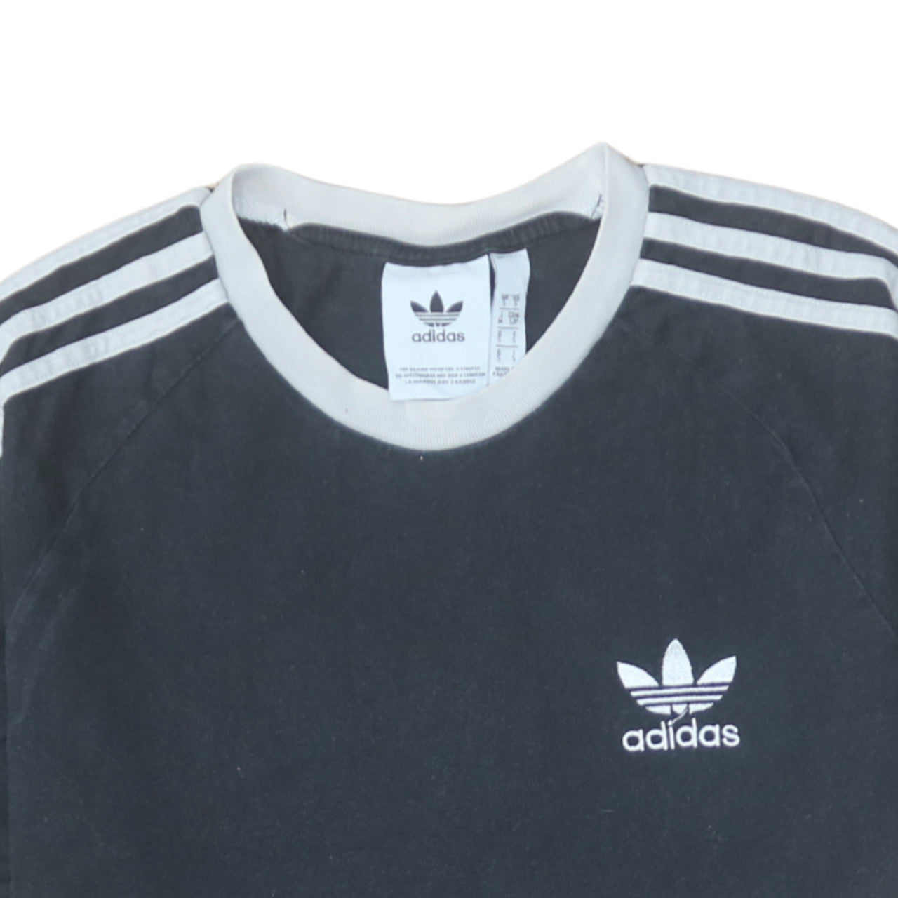 Adidas Men's Black Short Sleeve Crew Neck Retro Sports T-Shirt Size S