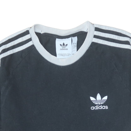 Adidas Men's Black Short Sleeve Crew Neck Retro Sports T-Shirt Size S