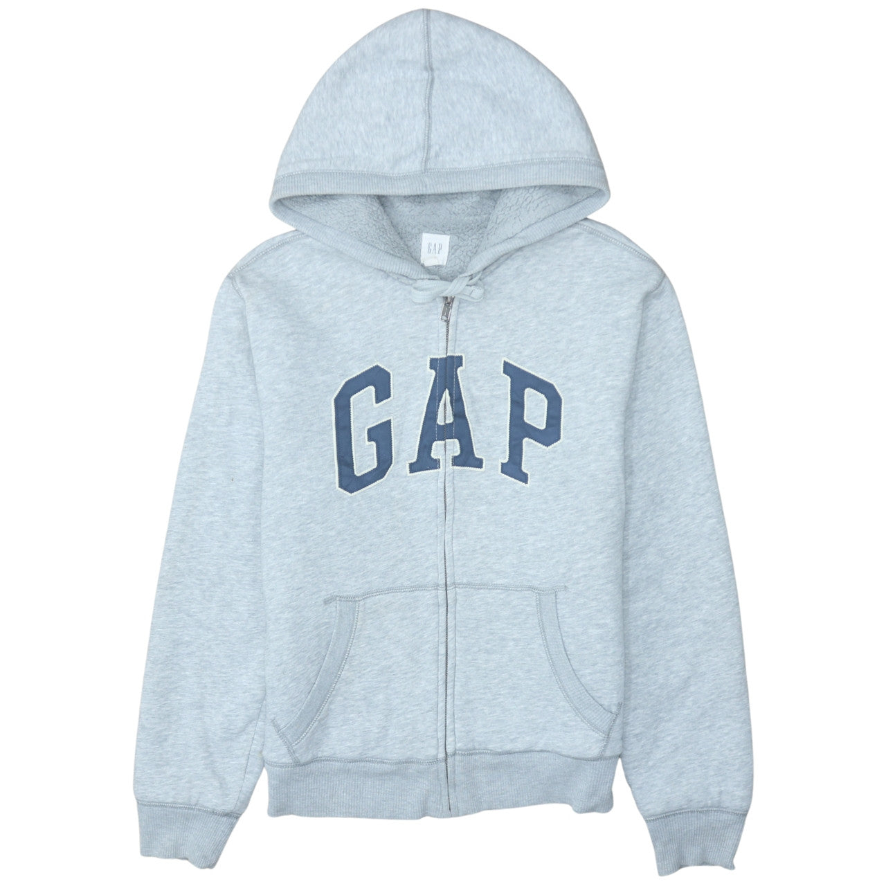 Mens UK Size M GAP Grey Full Zip Hoodie