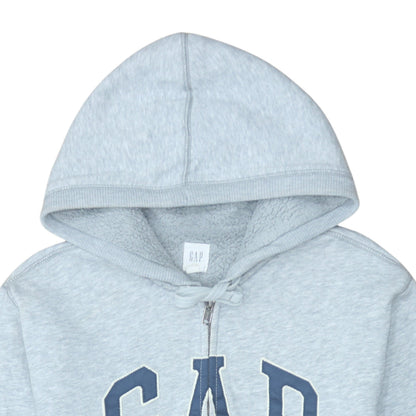 Mens UK Size M GAP Grey Full Zip Hoodie
