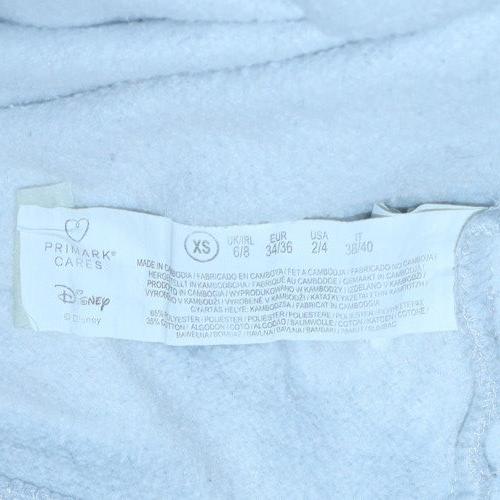 Womens UK Size XS Disney Grey Pullover Hoodie