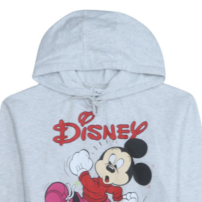 Womens UK Size XS Disney Grey Pullover Hoodie