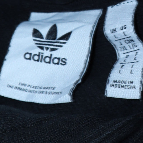 Mens UK Size L adidas Black Pullover Hoodie