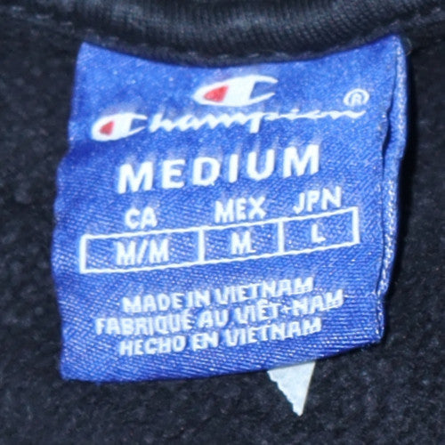 Mens UK Size M Champion Black Pullover Hoodie