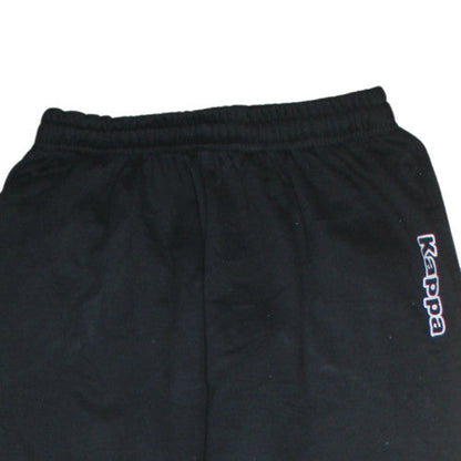 Kappa Men's Black Fleece Sweatpants Size L Regular Fit Activewear