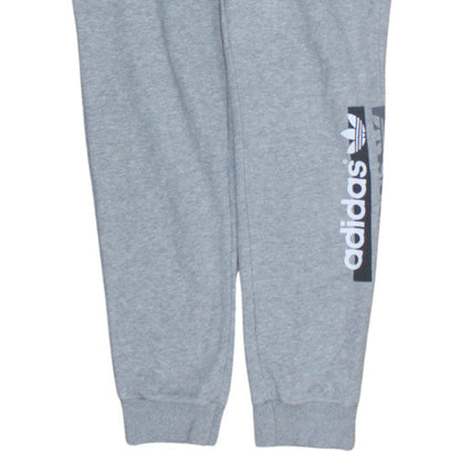 Adidas Womens Grey Jogger Sweatpants Size 12 Drawstring Regular Fit