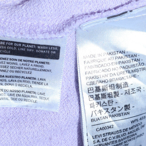 Womens UK Size XS Levi's Purple Pullover Hoodie