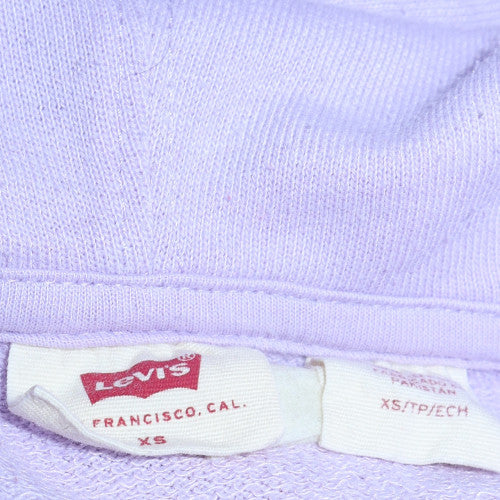Womens UK Size XS Levi's Purple Pullover Hoodie