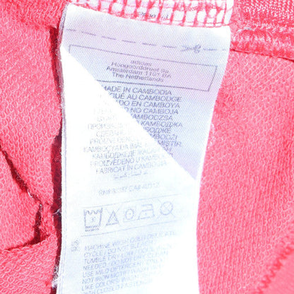 Adidas Boys Red Full Zip Hoodie 14 Years Logo Sportswear Fleece Top