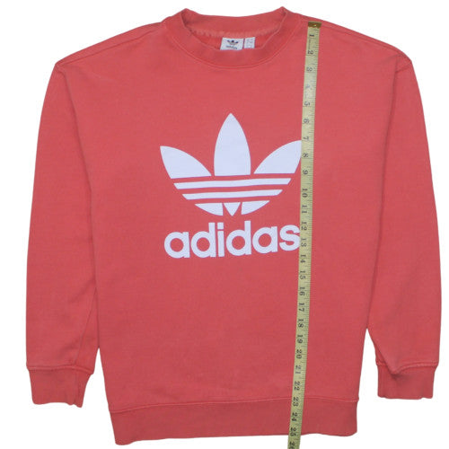 Womens UK Size 8 Adidas Pink Pullover Sweatshirt