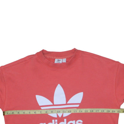 Womens UK Size 8 Adidas Pink Pullover Sweatshirt