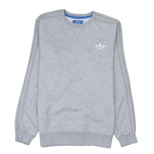 Mens UK Size M Adidas Grey Pullover Sweatshirt