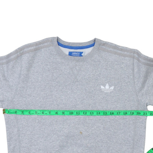 Mens UK Size M Adidas Grey Pullover Sweatshirt