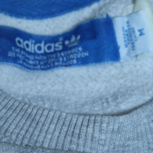 Mens UK Size M Adidas Grey Pullover Sweatshirt