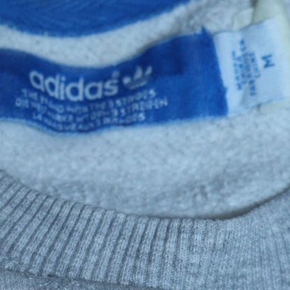 Mens UK Size M Adidas Grey Pullover Sweatshirt