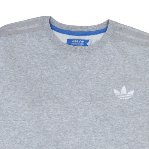 Mens UK Size M Adidas Grey Pullover Sweatshirt