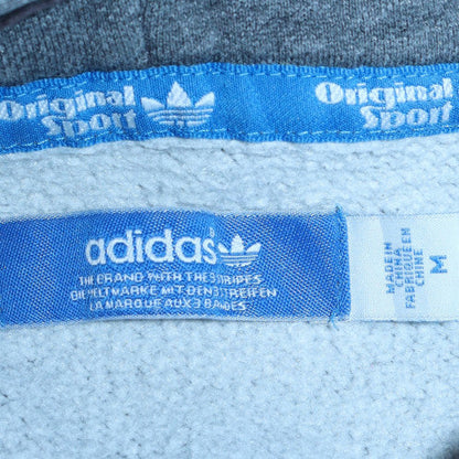 Mens UK Size M Adidas Grey Pullover Hoodie