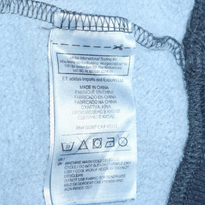 Mens UK Size M Adidas Grey Pullover Hoodie