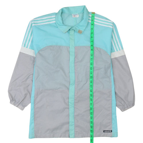 adidas Men's Blue Vintage Windbreaker Jacket Size M Retro Sportswear