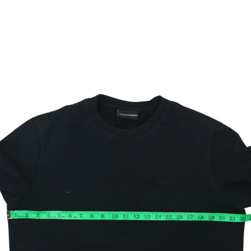 Mens UK Size L Emporio Armani Black Pullover Sweatshirt