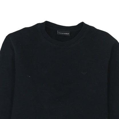 Mens UK Size L Emporio Armani Black Pullover Sweatshirt