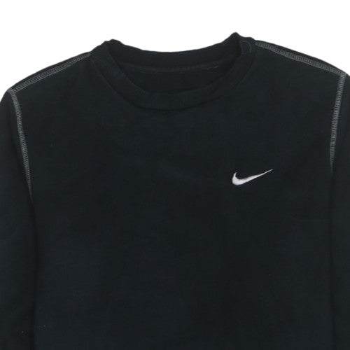 Mens UK Size M Nike Black Pullover Sweatshirt