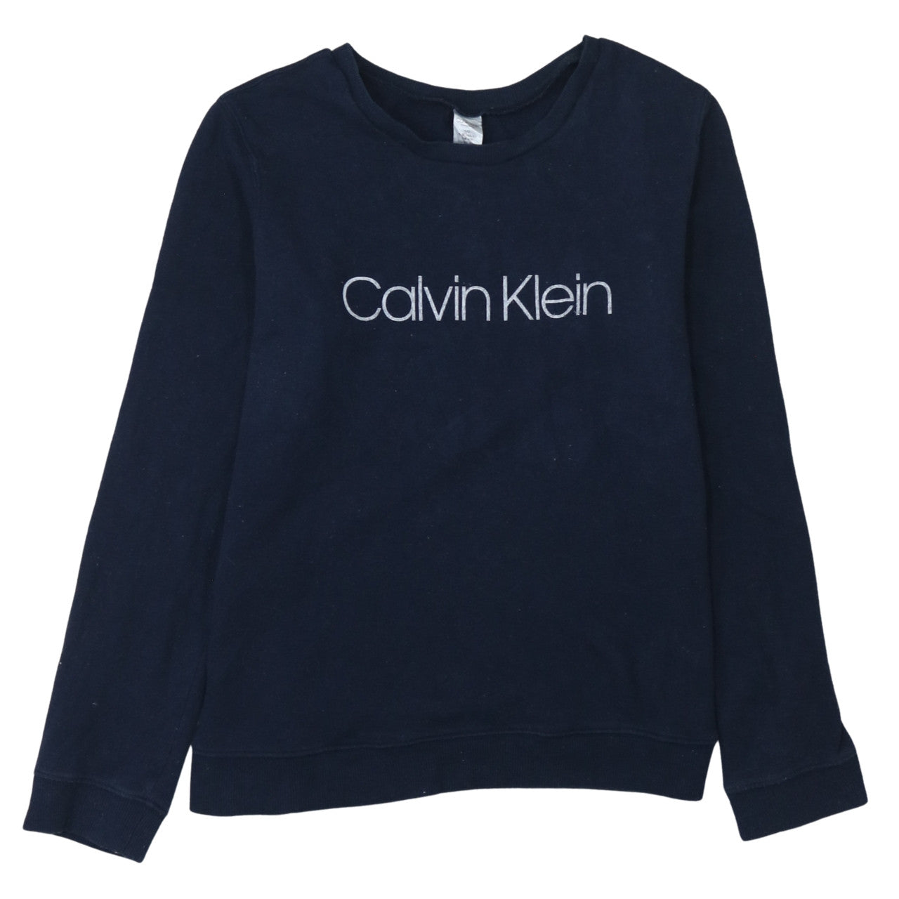 Womens UK Size L Calvin Klein Blue Pullover Sweatshirt