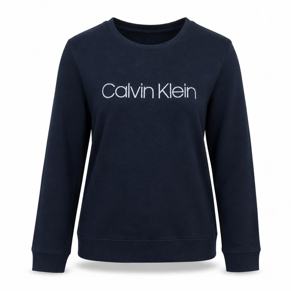 Womens UK Size L Calvin Klein Blue Pullover Sweatshirt