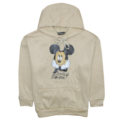 Womens UK Size XL Fashion Beige Pullover Hoodie