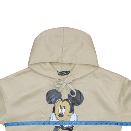 Womens UK Size XL Fashion Beige Pullover Hoodie
