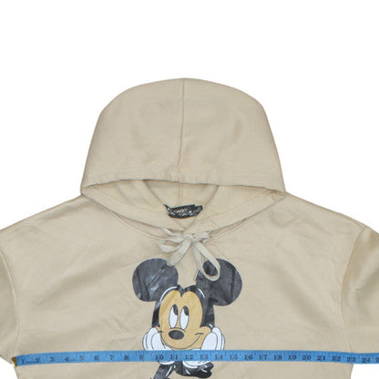 Womens UK Size XL Fashion Beige Pullover Hoodie