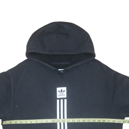 Mens UK Size M Adidas Black Pullover Hoodie