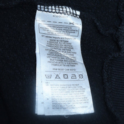 Mens UK Size M Adidas Black Pullover Hoodie