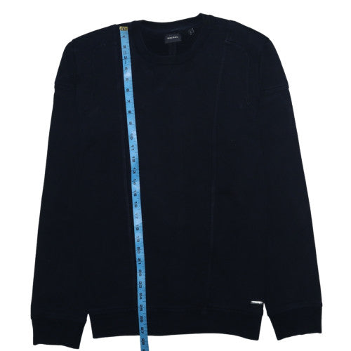Mens UK Size L Diesel Black Pullover Sweatshirt