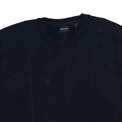 Mens UK Size L Diesel Black Pullover Sweatshirt