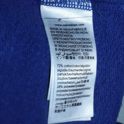 Mens UK Size M Calvin Klein Jeans Blue Pullover Hoodie
