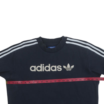 Mens UK Size M Adidas Blue Pullover Sweatshirt
