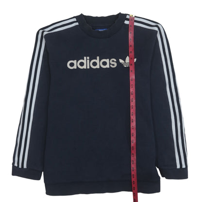 Mens UK Size M Adidas Blue Pullover Sweatshirt