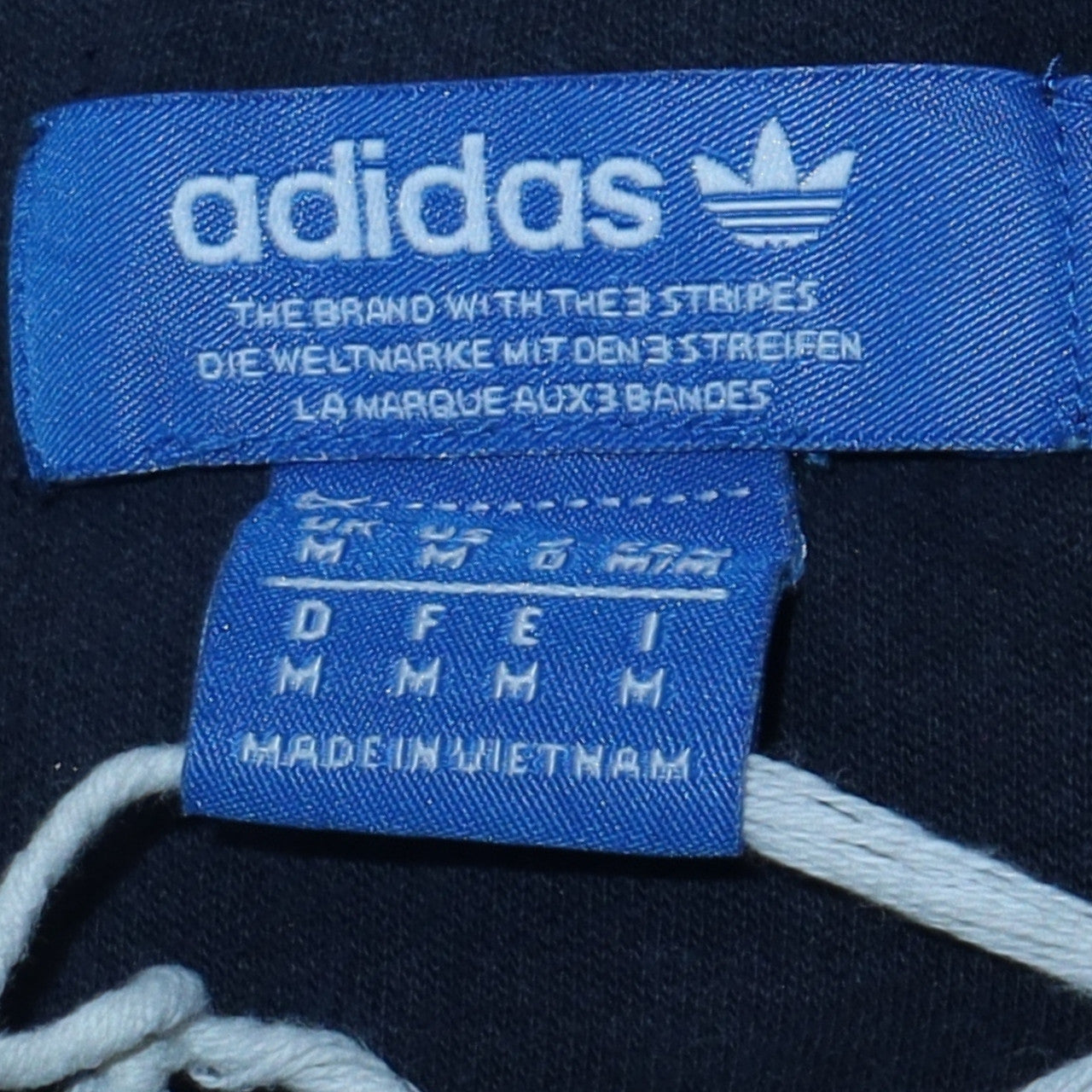 Mens UK Size M Adidas Blue Pullover Sweatshirt